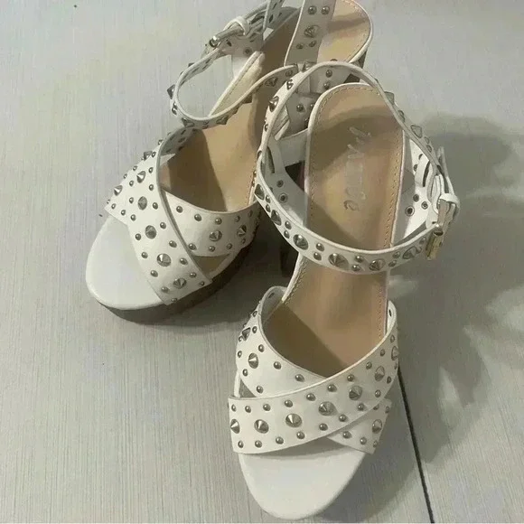 Pazzle Studded Chunky Heels - Picture 12 of 12